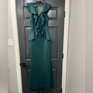 Jessica Howard Ruffle Bodice Maxi Evening Dress - Size 6